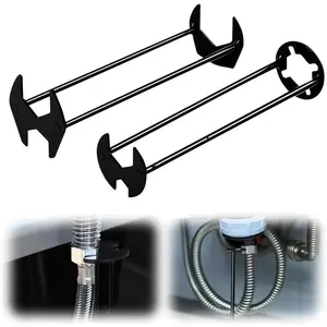 Multifunctional Sink Wrench, Four-jaw Hex Wrench, Basin Wrench Set, Tight Spaces Maintenance Installation Removal Faucet Tools, for Kitchen Bathroom Home