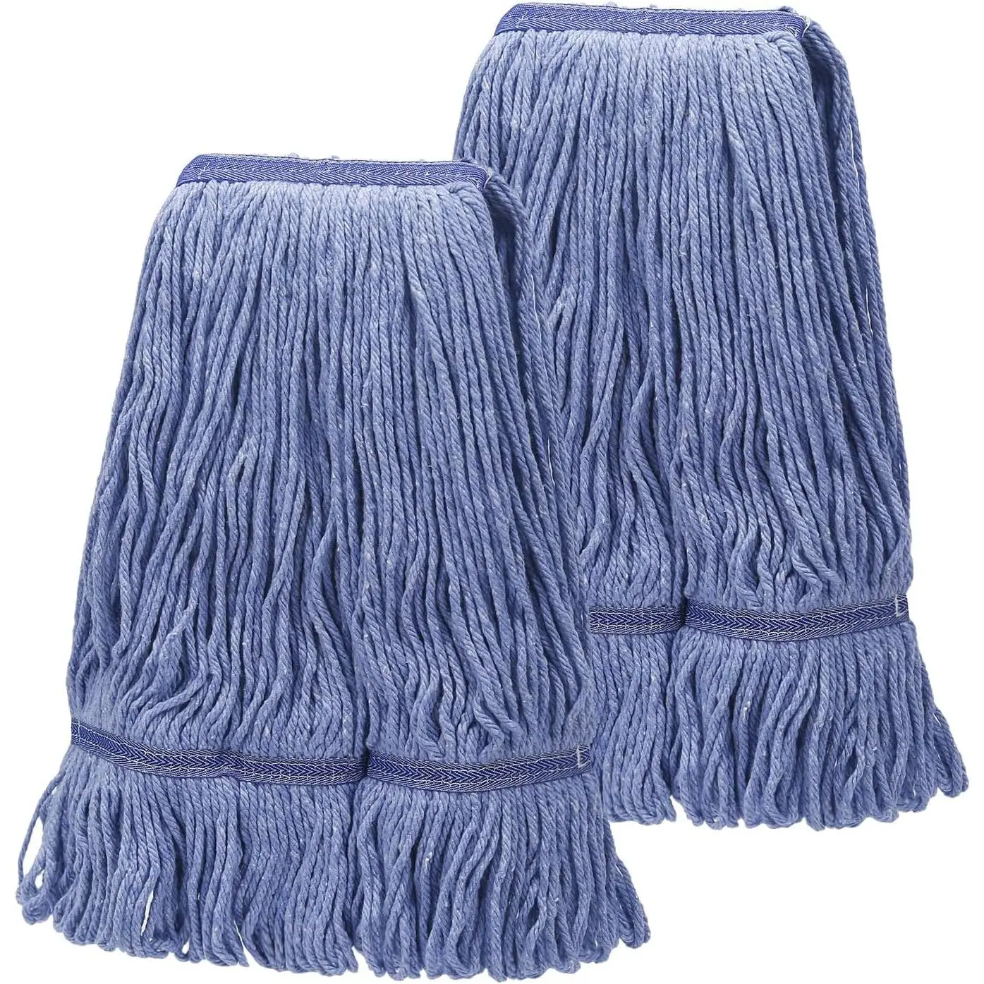 2 Pack Heavy Mop Replace ,mop  Replacement,Commercial mop Heads, Mop  Refills-Replacement Mop Heads SuitableWet Industrial Blue  Looped End String  Refill (Blue)