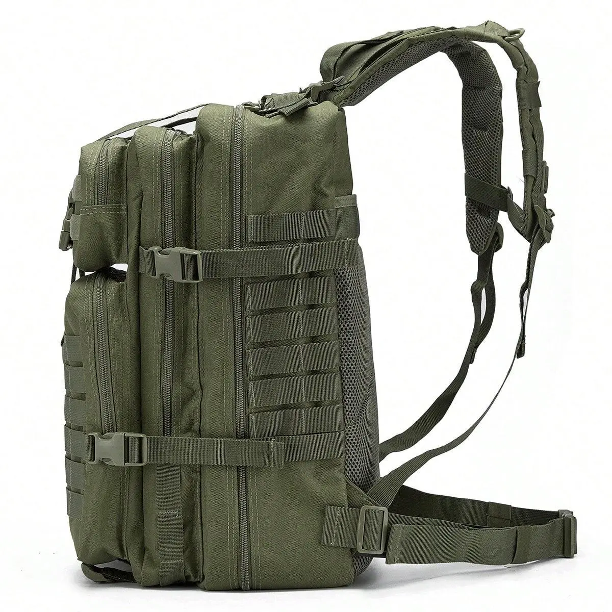 Tactical Military Hiking Backpack - Durable Waterproof Rucksack with Multiple Compartments for Camping, Bushcraft Use