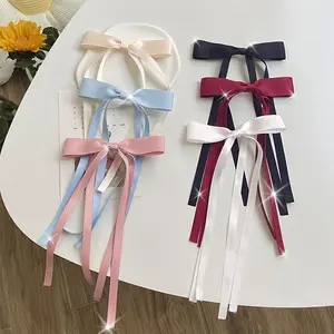 6PCS Elegant And Adorable Ballet Bow Hair Clips in Pastel & Bold Colors Perfect for Valentine's Day Or Any Special Occasion