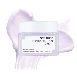 ONE THING Peptide Retinal Cream, Vitamin A, Retinaldehyde Anti Aging Face Cream, Smooths Wrinkles, Refines Pores, Evens Tone, and Improves Elasticity, Slow Aging Moisturizer, for All Skin Types, Korean Skincare 1.85 fl oz, 55ml
