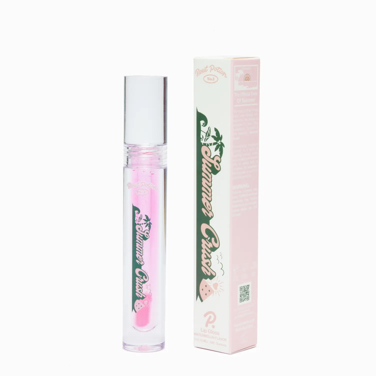 Pout Potion No.2: Summer Crush (Juicy Watermelon Flavored Lip Gloss) Hydrating Lipstick