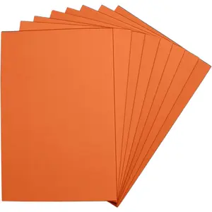 Orange EVA  Sheets, 6 x 9 Inch, 2mm Thick -  Paper for DIY Arts and Crafts, School Projects, and  - 8 Pack