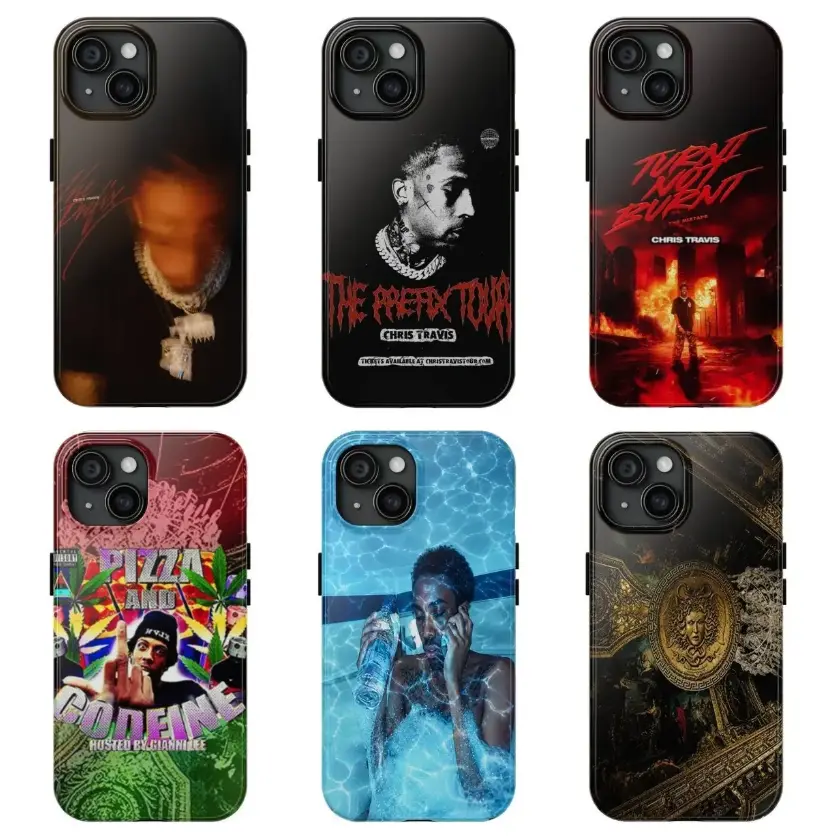 Chris Travis Phone Case For Iphone & Samsung Galaxy, Underground Memphis Rap Aesthetic, Raider Klan Fan Gift, Gen Z Streetwear Vibes, Viral Tiktok Trend Usa 2026, Dark Trap Inspired Design,