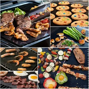 1PC Reusable Non-Stick Silicone Baking Mat - Thick, Heatproof, Waterproof Kitchen Bakeware Oven Liner for Oven Cooking, Toaster Grill Use