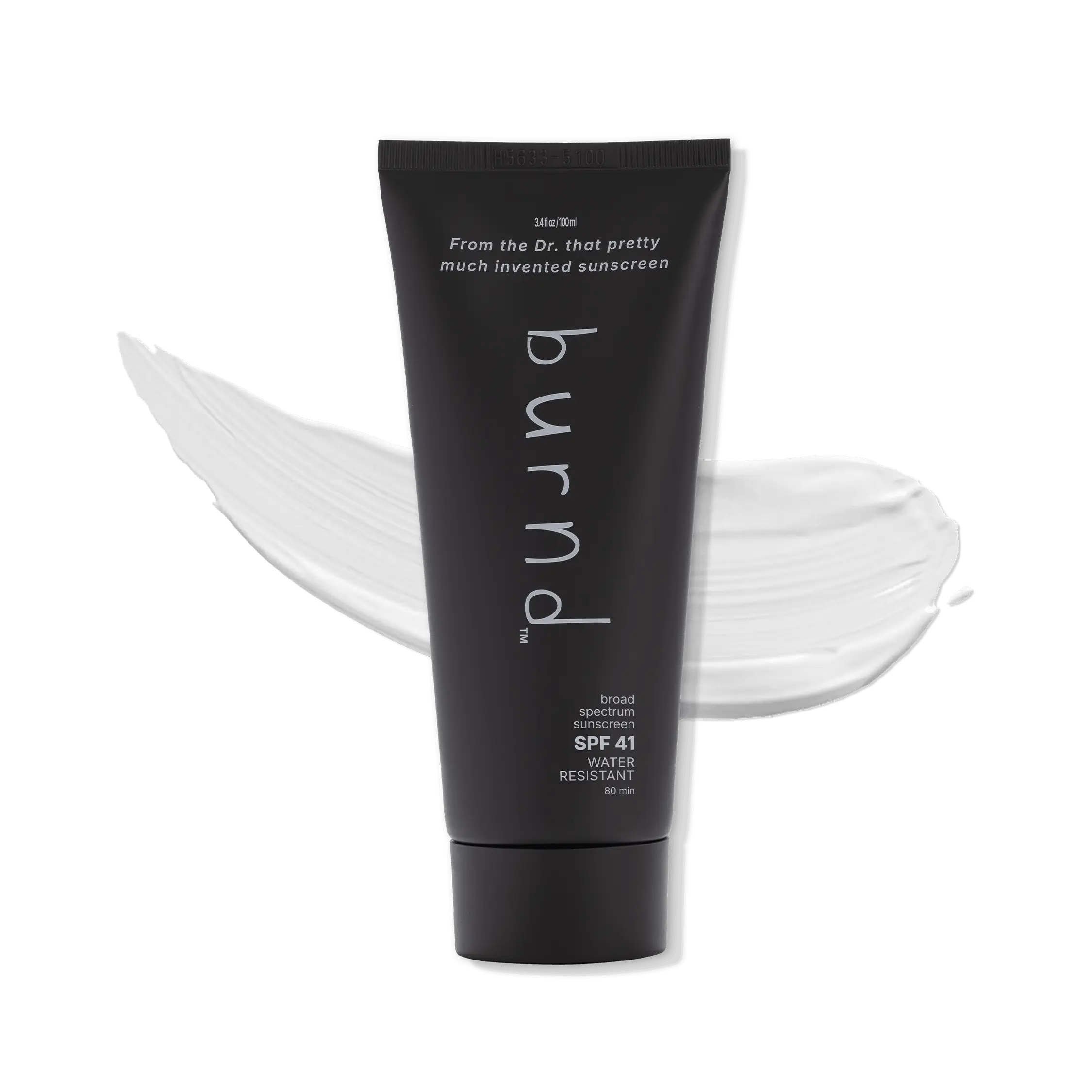 burnd SPF41 Broad Spectrum Facial Sunscreen – Water Resistant 80 Min, Clear-Drying, Non-Greasy | Fragrance-Free, Paraben-Free