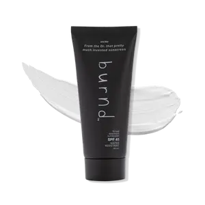 Burnd SPF41 Broad Spectrum Facial Sunscreen – Water Resistant 80 Min, Clear-Drying, Lightweight & Non-Greasy | Fragrance-Free, Paraben-Free