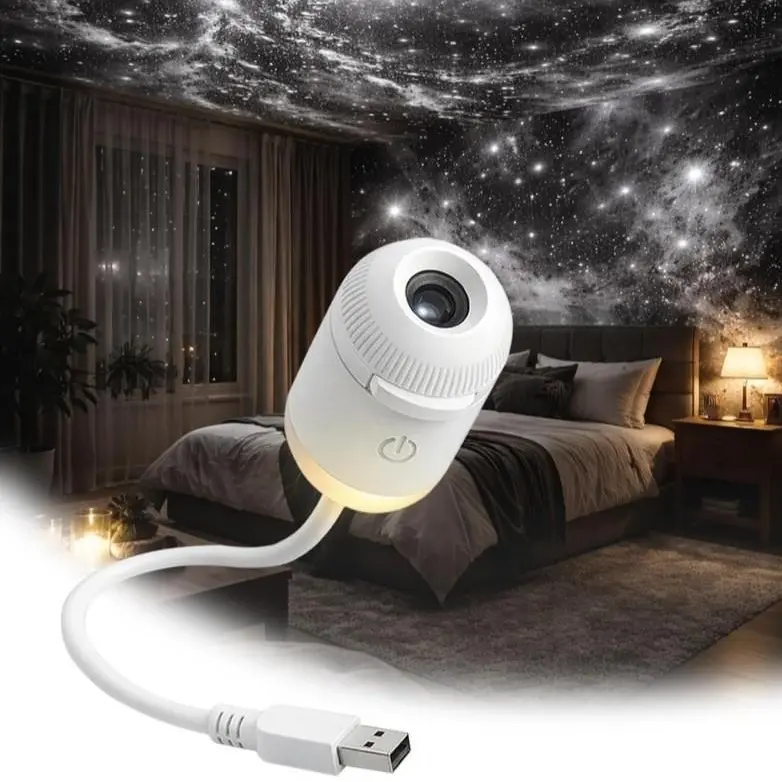 Best-Selling Projection Night Light, Starry Sky Light, USB Feeding Ambience Light, Wireless Gift Light