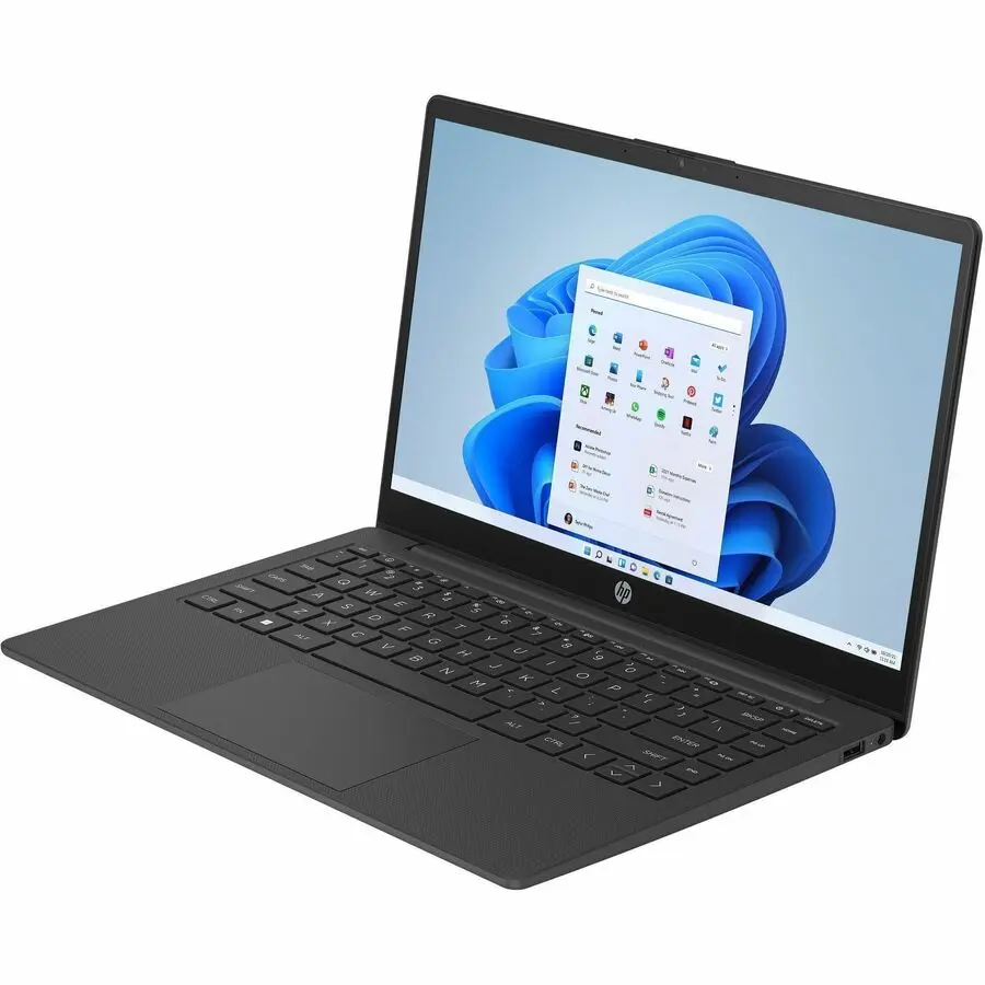 HP 14-ep0000 14"-8GBRAM-256GB SSD-Essential Notebook - Intel Core N-Series-11.5 Hr Battery - Jet Black Windows Laptop with Copilot