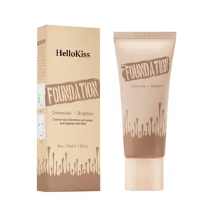 Full Coverage Foundation, Matte Finish Oil-control Liquid Foundation, Covering Blemishes And Dark Spot, Concealer Cream