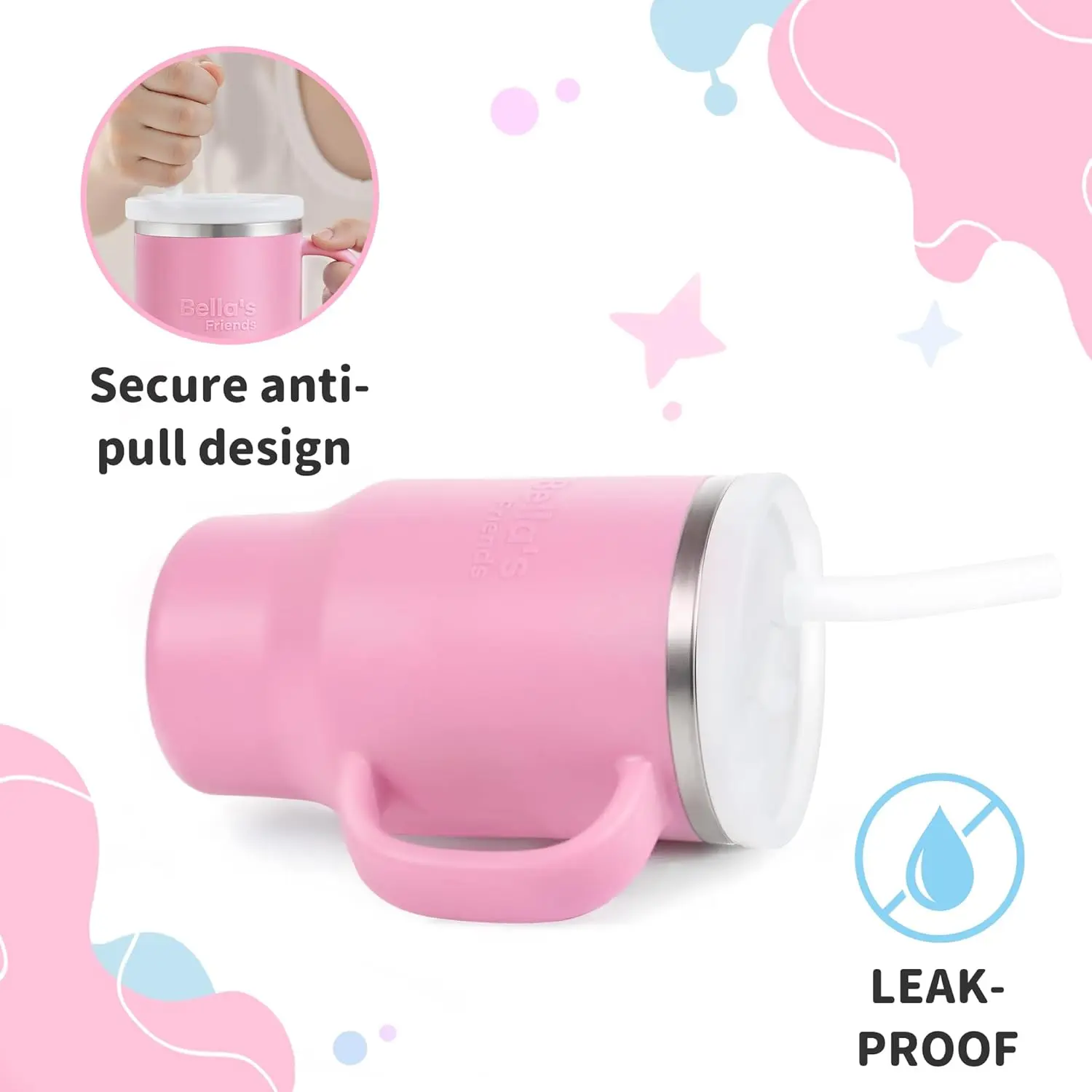 2 Pack Bella's Friends Travel Tumbler, Portable 9 oz Stainless Steel  Toddler Sippy Cup with Soft Silicone Body, LeakProof Mug Reusable Water  Bottle with Straw Christmas Gift - TikTok Shop