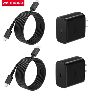 #SummerVibes Super Fast Charger USB C, 2Pack PPS Type C Charging Block with 6FT USB-C Phone Cable for Samsung Galaxy S25 +/Ultra /S24 S23 S22 +/Ultra/ S21 S20/Tab S9, iPhone 17/16/15