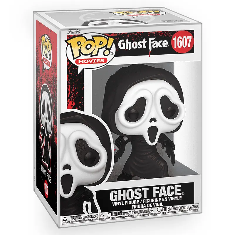 Funko POP Horror: Ghost Face - Ghost Face with Knife Vinyl Figure with Epic Collectibles Premium Box Protector Included