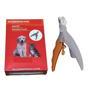Dark Nail Pet Clipper with LED Light & Non-Slip Handle - Safe Cat & Dog Nail Trimmer for Quick Grooming | Vet-Approved