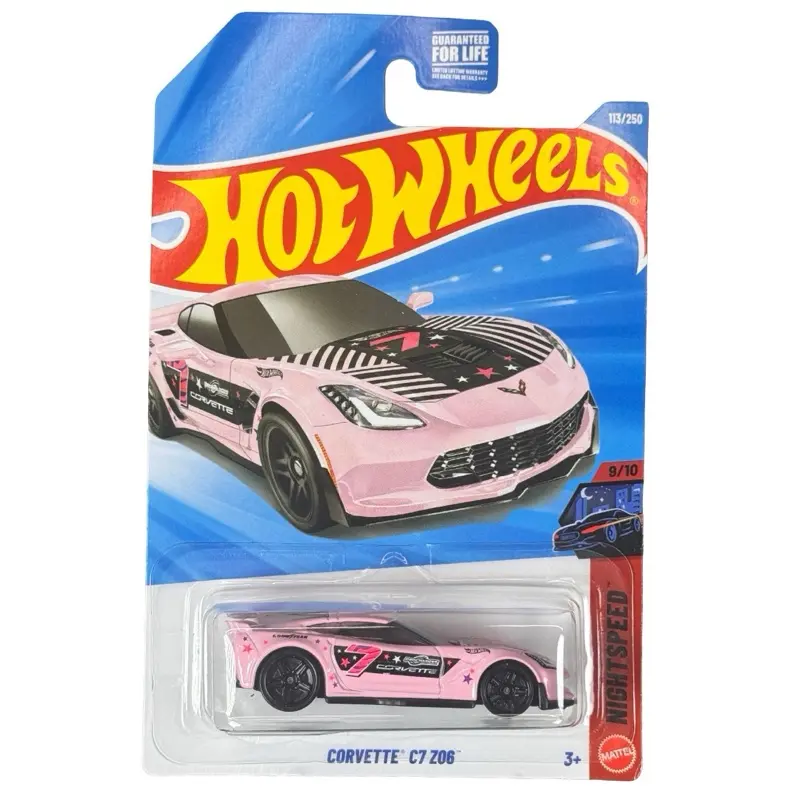 Hot Wheels Corvette C7 Z06 Pink Mainline 113/250 - TikTok Shop