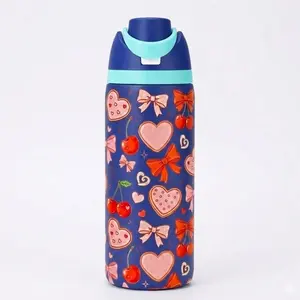 [PRE ORDER_SHIPPING 15–20 DAYS] Owala FreeSip 24/32oz Color Cookies Heart Water Bottle Perfect for School, Work, Gym & Outdoor Activities