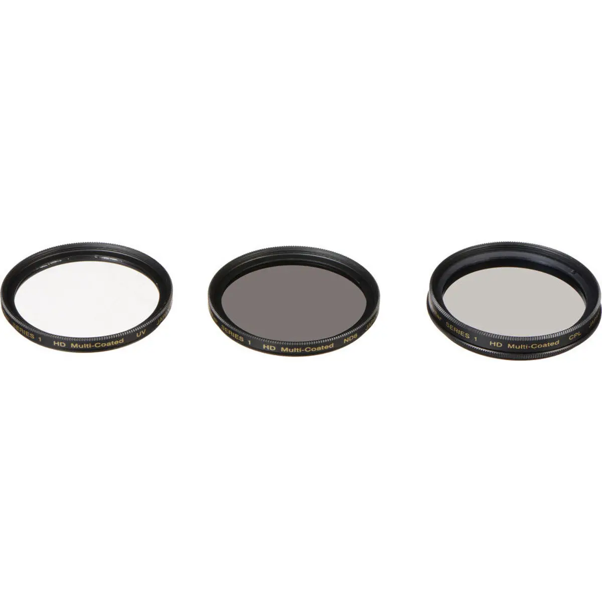Vivitar Camera Lens Accessories 3-Piece Filter Kit - 62mm UV, CPL, ND8 Filters for Digital Camera Lens Protection