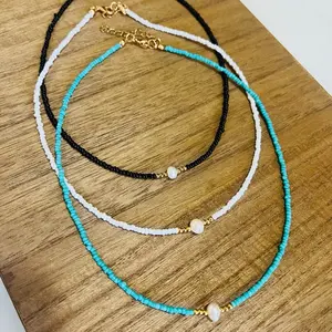 Handmade Puka Shell and Pearl Necklace Super Versatile for Any Occasion Elegant and Stylish Jewelry