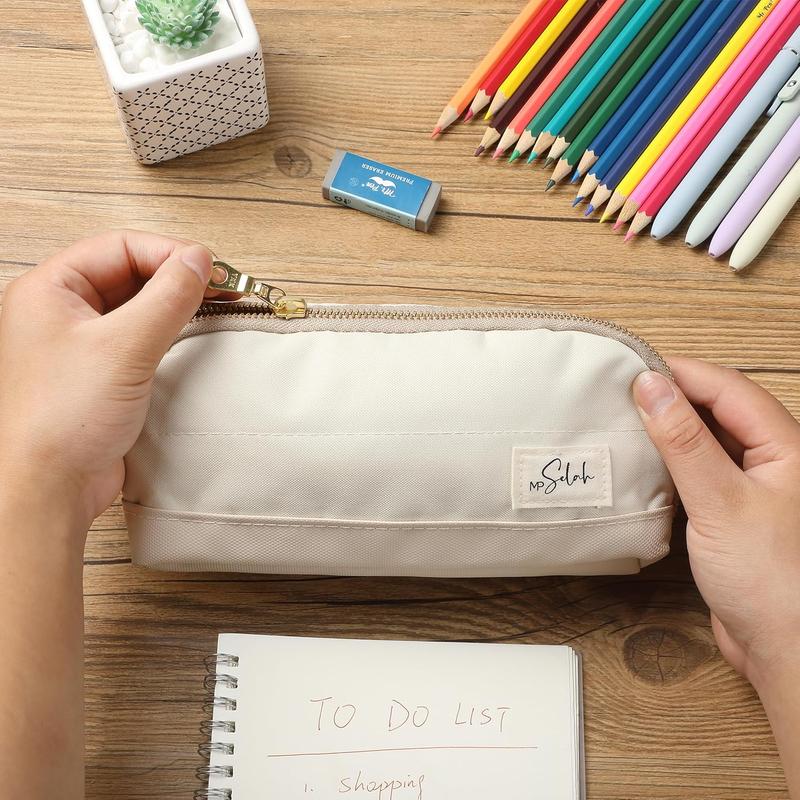 Mr. Pen - Selah Pencil Case, 5 ColorsSelah Theme with 5 Mesh Pockets Oxford Fabric Compact Light for Students Professionals