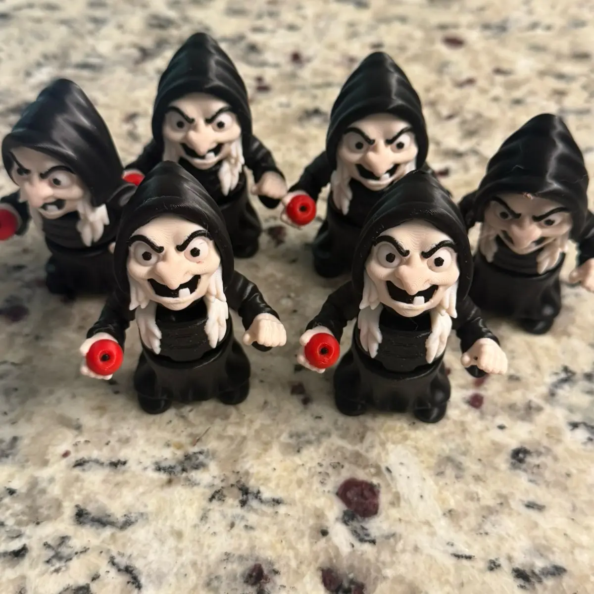 Wicked Witch with poison apple figure