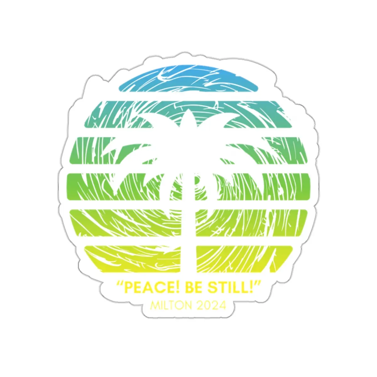 Hurricane Milton Fundraiser Kiss-Cut Stickers, Charity Sticker, Relief Donation Decal, Community Support Label, Disaster Aid Sticker Sheet