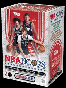 Single Pack from 2025-26 NBA Hoops Basketball Blaster (Value) Box, New Release, Officially Licensed Topps NBA Cards