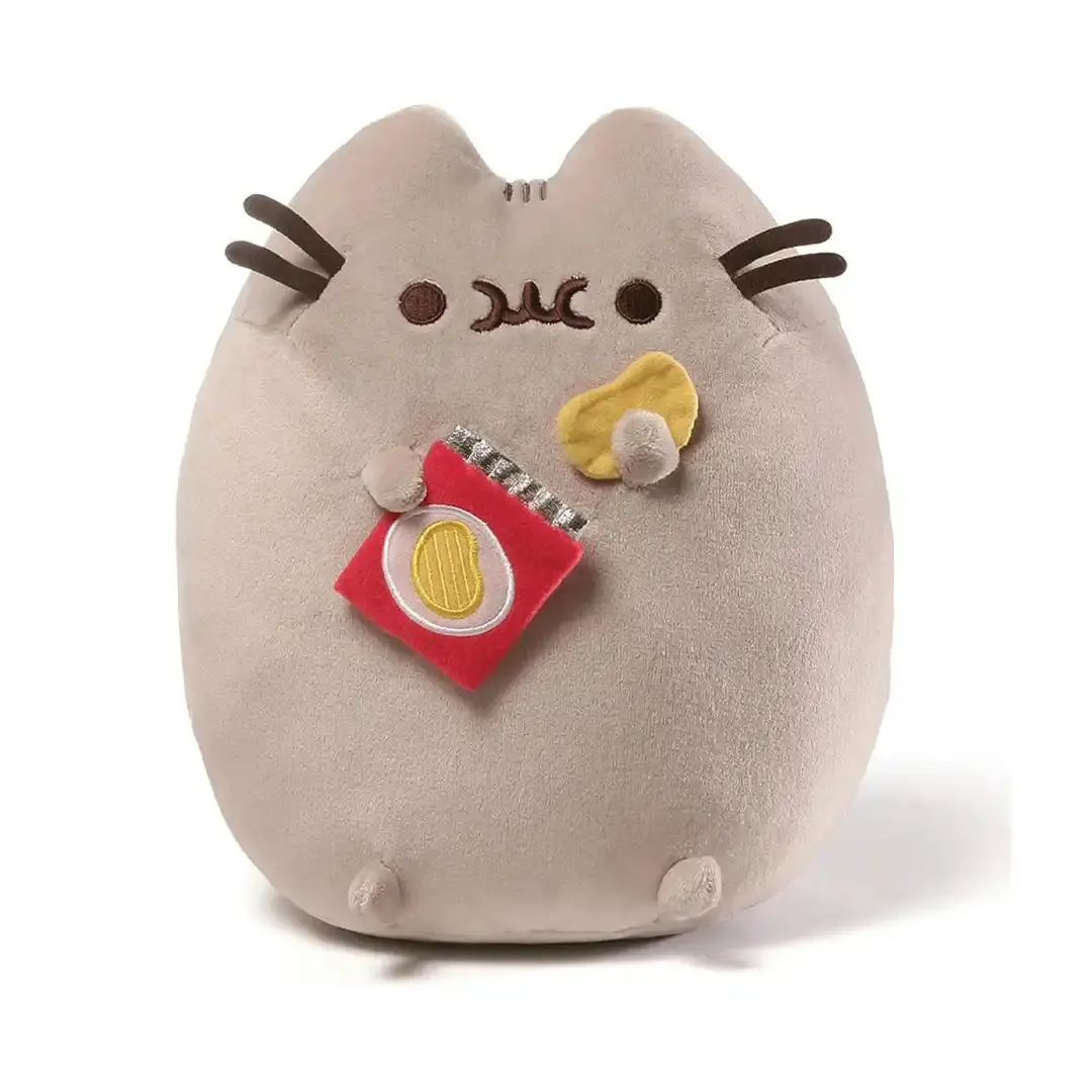 GUND Pusheen Potato Chip Food-Themed Plush Toy - 9.5-in Soft Fabric Washable Stuffed Toy, Fun Gift for Birthdays, Collectors