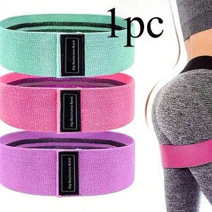 Workout Resistance Band, 1pc Non Slip Elastic Squat Resistance Band, Yoga Stretch Band for Hip Thigh Squat Training, Home Gym Exercise Workout Equipment, Durable Stretching Band, Workout Bands