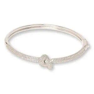 Radiance by Absolute™ Pave Knot Bangle Bracelet