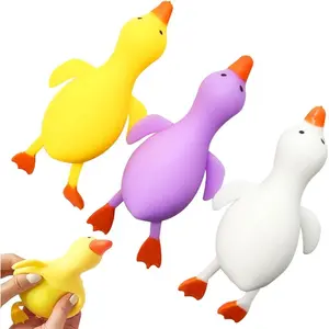 3Pcs Stretchy Duck Squeeze Toys,Squishy Stress Relief Toys for Adults and Kids,Squishy Fidget Toys,Party Favors for Kids,Birthday Gifts,Christmas,Easter Egg,Classroom Prizes