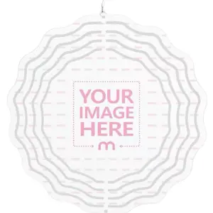 10 Inch Sublimated Outdoor Indoor Windspinner Personalized Your Image Here Design Customizable Decorative Spinner