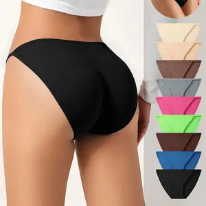 9-Pack Women's High-Rise Cotton Bikini Panties – Breathable Sexy Hipster, S-XXL Sizes