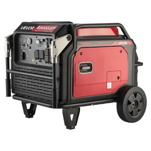 VEVOR Inverter Generator, 10000W Peak Watt 6800W Operating Watt Quiet Inverter Generator, Remote Start Inverters Generators for Home Outdoor, Gas Powered, Stable Power, CO Sensor, RV Ready 1A 2.1A Outlets, Long Run Time