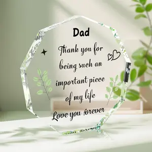 Acrylic Plaque for Mom and Dad,Mom & Dad  Gifts from Daughter Son ,Best Birthday Christmas New Year Gifts for Mother Father,Mom & Dad Definition Acrylic Decorative Signs Plaques,Father's Day & Mother's Day Gifts