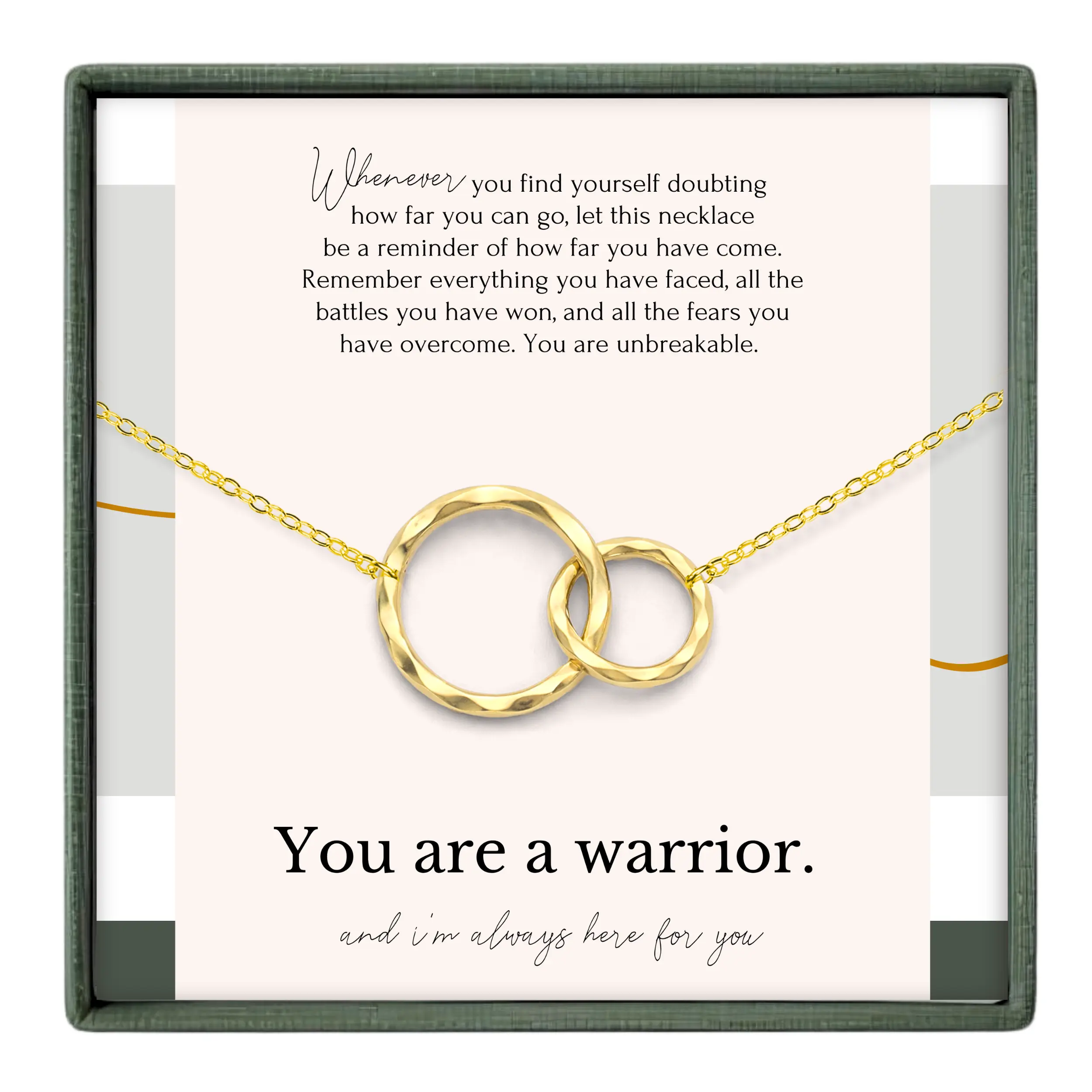 Sobriety Necklace – Encouragement and Support Gift for Her
