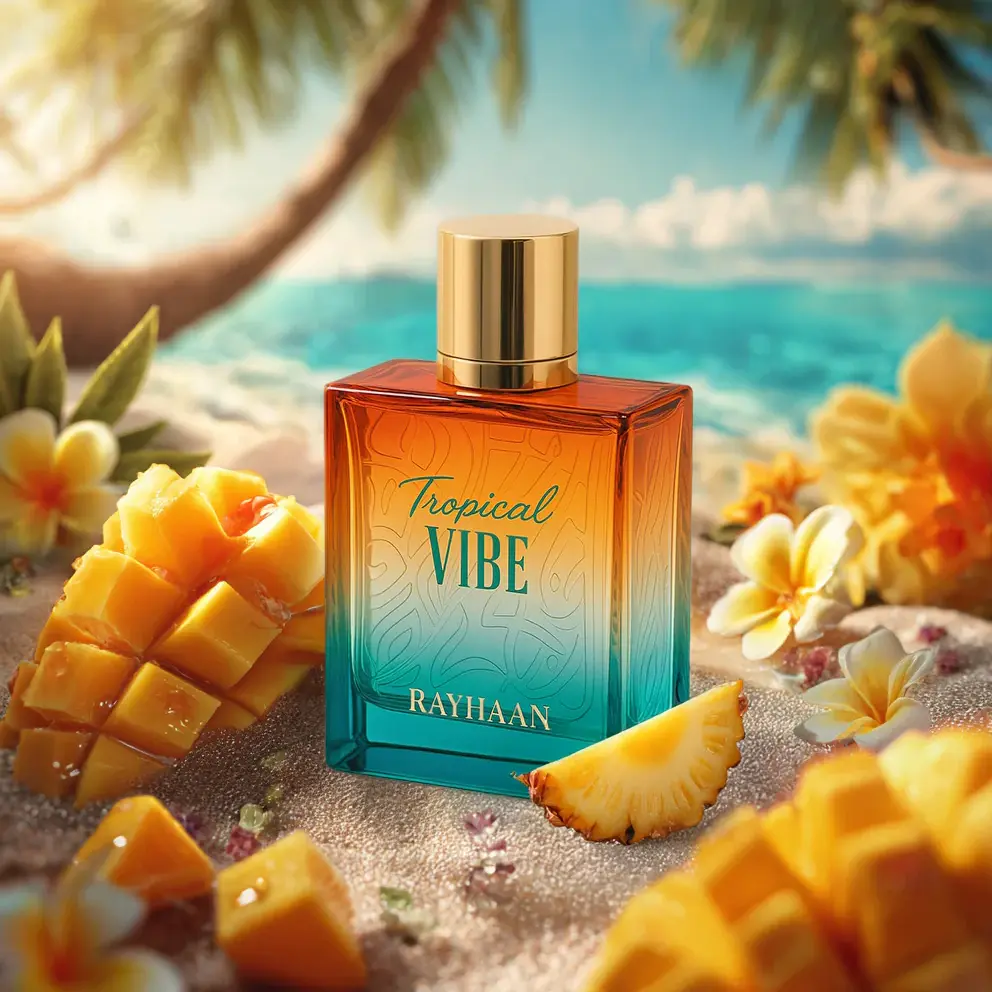 Tropical Vibe Eau de Parfum - Unisex, Animal-Free Pineapple Musk Floral Scent - 100ml/3.4 fl.oz Single Bottle