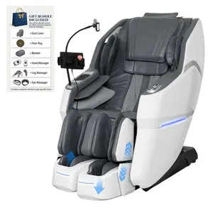 3xrelax BV-3 Thai Stretching 4D Massage Chair Full Body, Zero Gravity, 24 Massage Modes, SL-Track Shiatsu Massage Chair Recliner, Seperate Ankle Flipping, Electric Calfrest Extension & Foot Rollers, AI Voice Control, Bluetooth Speakers