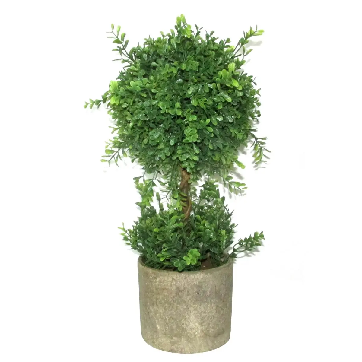 212 MAIN 18 in. Synthetic Artificial Topiary Tree - Decorative Faux Greenery Flower Pots Potted Plant for Home, Office Room Decor, Artificial Shrubbery