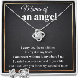 FG Family Gift Mall Miscarriage Gifts For Mothers, Loss of Baby Sympathy Gifts, Miscarriage Baby Memorial, Pregnancy Loss Necklace, Mama of an Angel Remembrance Bereavement Jewelry Present with Message Card and Gift Box