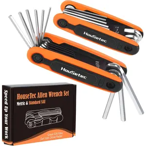 Allen Wrenches Sets - 17 count Hex Key Set Metric & Standard SAE Folding Allen Key| 2 Pack Portable Small Wrenches Sets for Hex  Socket Screw, Stocking Stuffers,  Gifts For Men