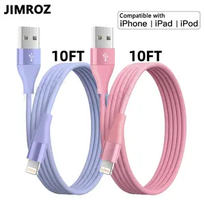 10FT [MFi Certified] USB-A Fast Charging Cable, Charging Data Sync Cable, Lightning Cable Compatible with iPhone 14 13 12 11 Pro Max XR XS X 8 7 6 Plus SE iPad