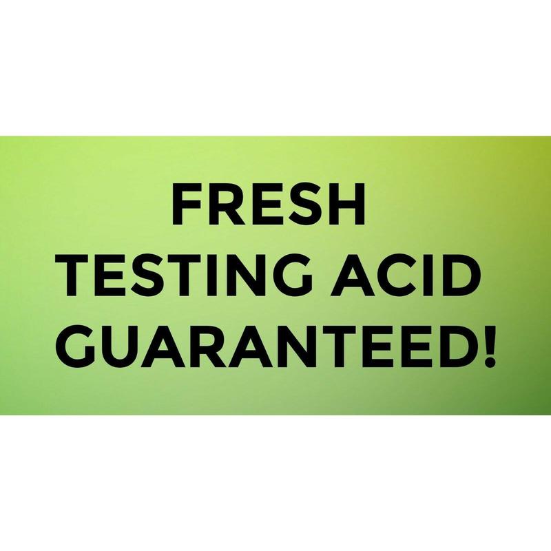 JSP 14K Gold Scrap Jewelry Testing Kit with Acid Test Liquid & 2x2 Premium Test Stone for Easy Karat Value & Purity Testing