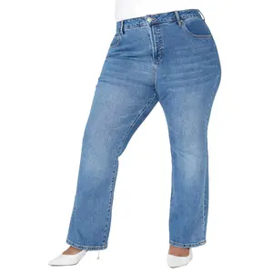 ELOQUII Women's Plus Size The Flare Leg Jean