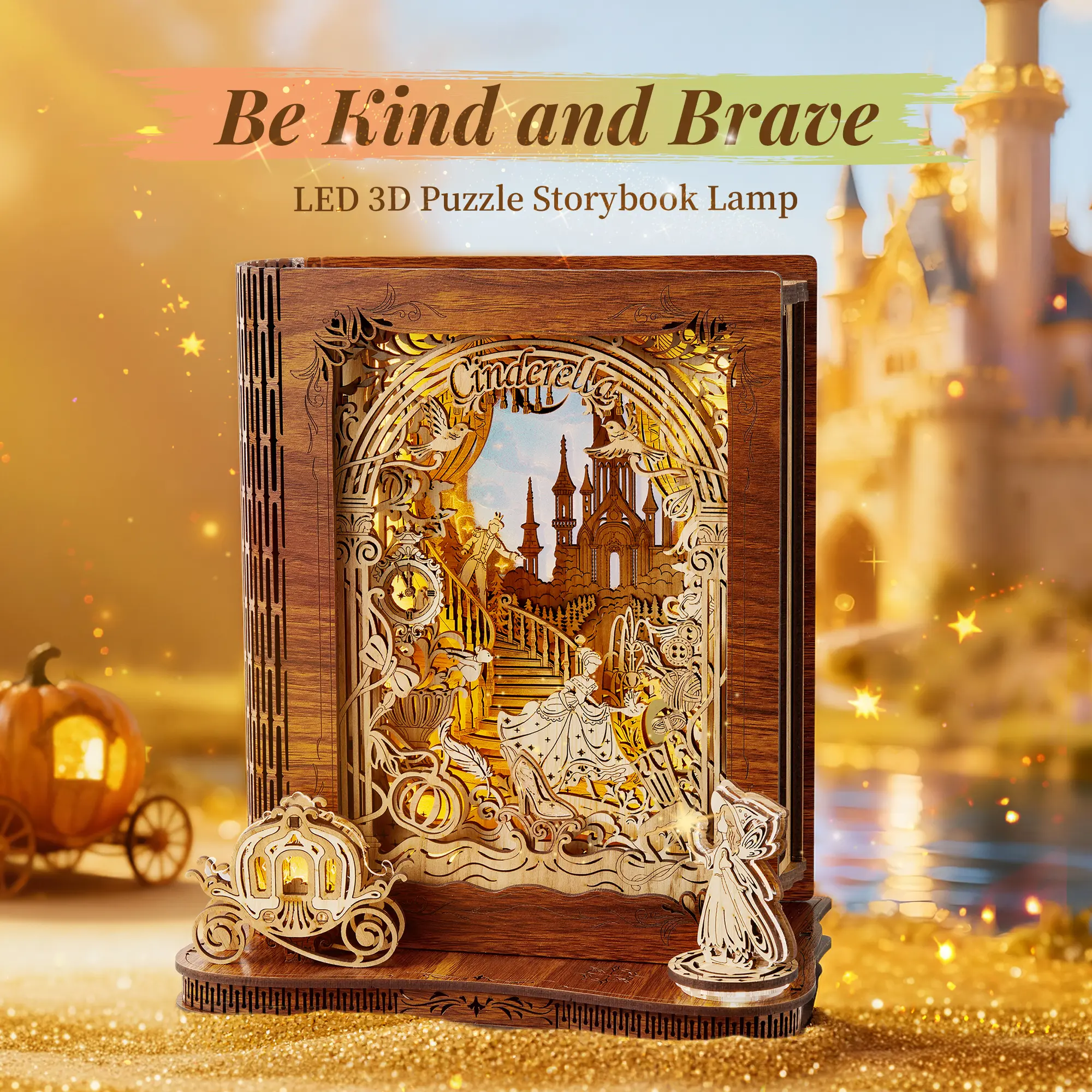 Summervibes-FUNPOLA LED 3D Puzzle Nightlight-DIY Storybook Book