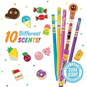 Scentco 10pk Scented Colored Smencils: Multicolored Art & Stationery Pencils, 2.05mm Point, Ages 4+