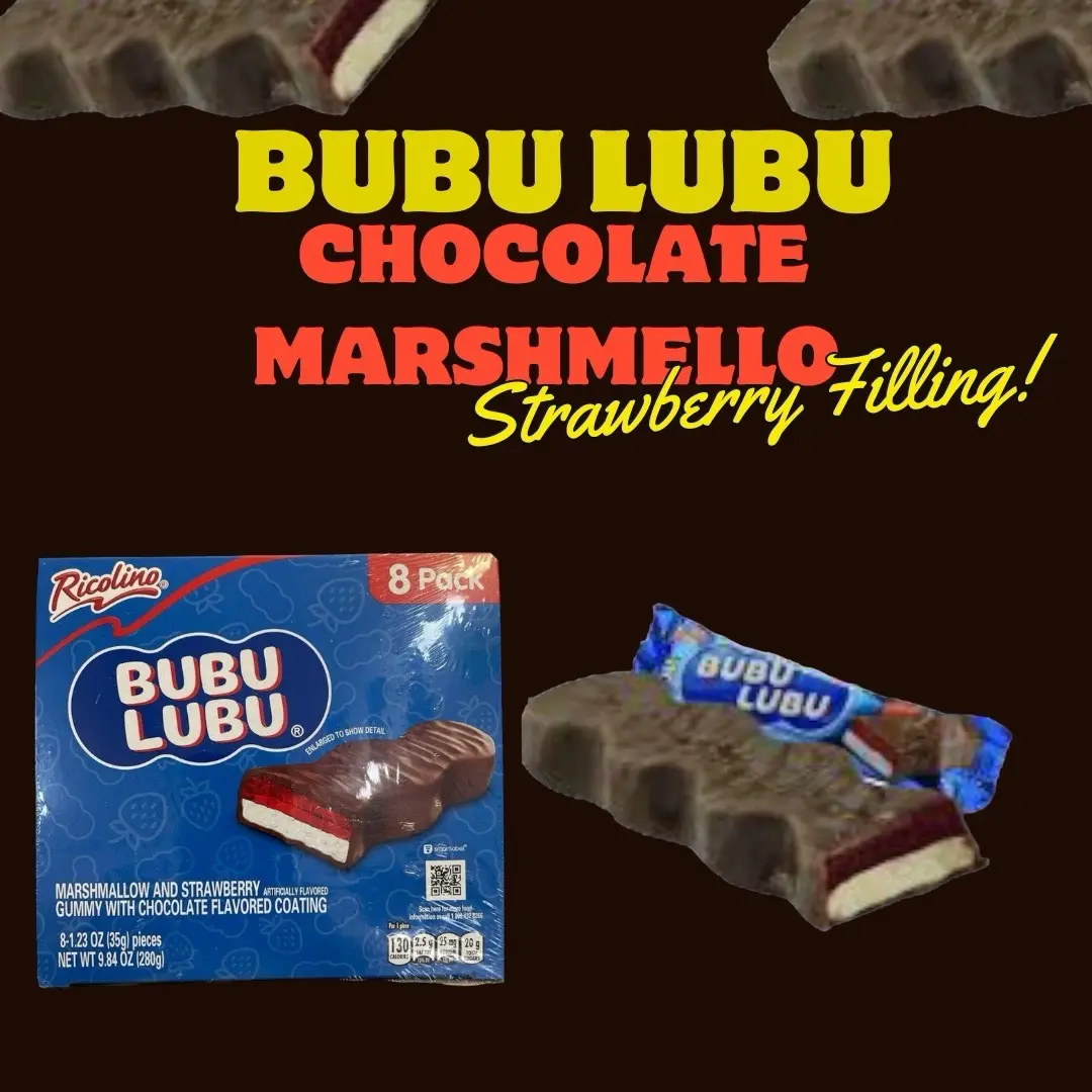 Ricolino BubuLubu Marshmallow and Strawberry Bar