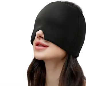 Reusable Hot & Cold Compress Therapy Gel Eye Mask – Soft Flexible Ice Pack with Adjustable Elastic Strap for Puffy Eyes, Dark Circles, Eye Strain, Headaches, Migraines & Sinus Relief, Multi-Purpose Cooling & Warming Eye Mask