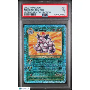 Nidoking Reverse Holo  #31 2002 Pokemon Legendary Coll. PSA 7