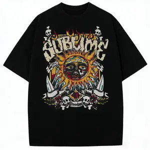 Acid Wash Vintage Sun Graphic T-Shirt Heavyweight Streetwear Casual Sassy Statement Tees for Men & Women,Streetwear Style, Retro Vintage Y2k,Unisex Graphic Casual Short Sleeve Crew Neck