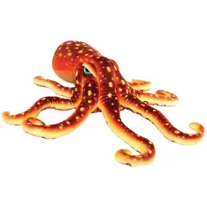 Real Planet™ Brown Octopus   Realistic Plush Stuffed Animal